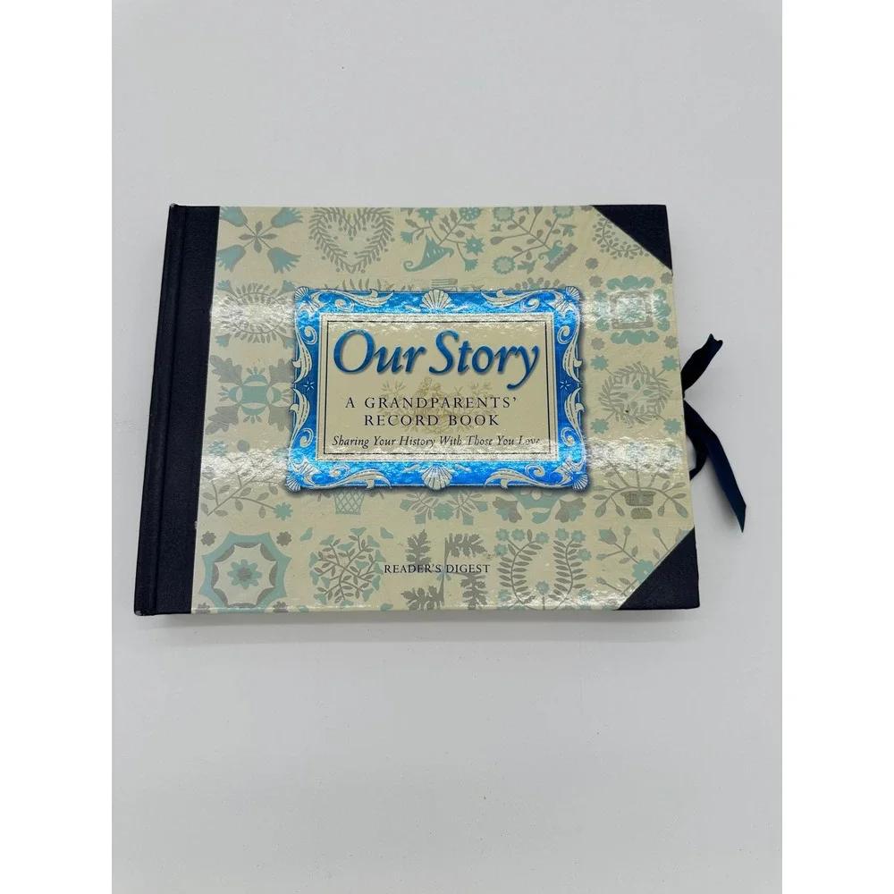 Reader's Digest Our Story Grandparents Record Book Family History Journal Blue